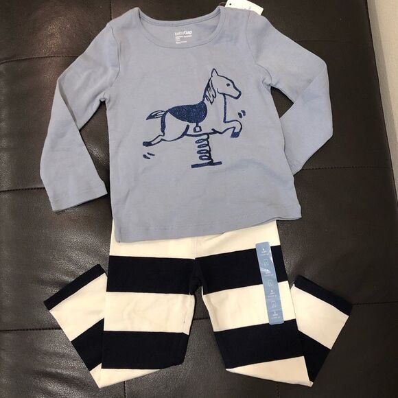 Gap horse long tee with leggings - Picture 2 of 4